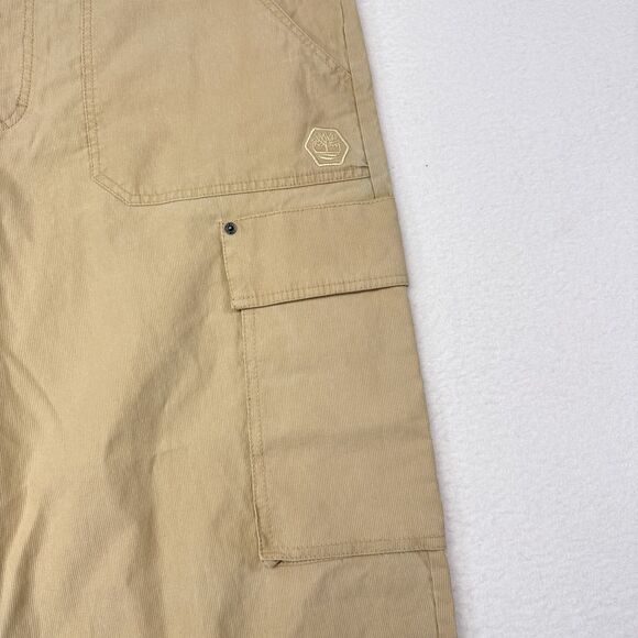 Timberland Cargo Pants Mens Size 42 x 32 Tan Khaki Ripstop Baggy Relaxed Fit NEW - Picture 4 of 8